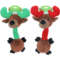 Boon Boon hondenspeelgoed kerst rendier pluche met piep assorti, 35 cm.