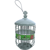 Boon Boon pindahouder metaal voor kleine vogels grijs/groen, small.