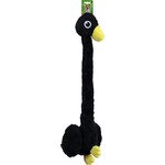 Boon Boon hondenspeelgoed XXL zwarte zwaan langnek met piep, 85 cm.