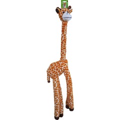 Boon Boon hondenspeelgoed XXL giraffe langnek met piep, 90 cm.