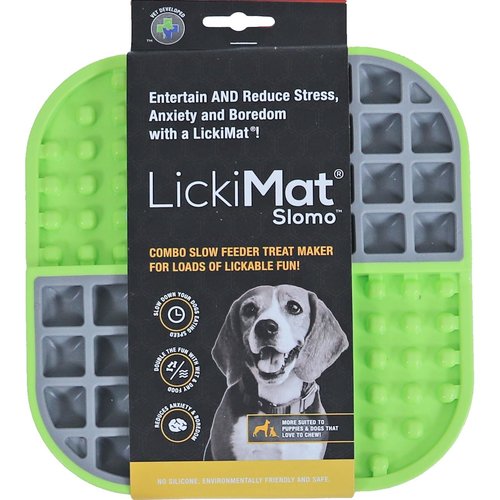 Licki Mat Licki Mat hond likmat Slomo groen, 20 cm.