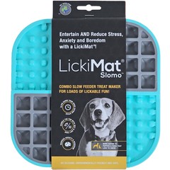 Licki Mat Licki Mat hond likmat Slomo turquoise, 20 cm.
