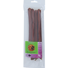 Boony Natuurlijke Snacks Boon Natuurlijke Snack eend, saucijzen eend medium, zak a 4 stuks.