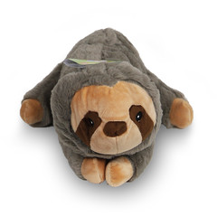 Boon Boon hondenspeelgoed luiaard pluche eco met piep 35 cm