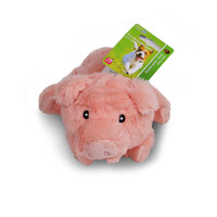 Boon Boon hondenspeelgoed varken pluche eco met piep 22 cm