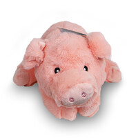 Boon Boon hondenspeelgoed varken pluche eco met piep 35 cm