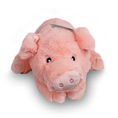 Boon Boon hondenspeelgoed varken pluche eco met piep 35 cm