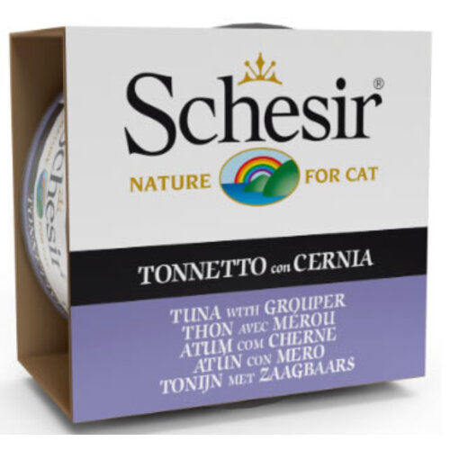 Schesir Schesir Cat Jelly Tuna with Grouper 85 gr.