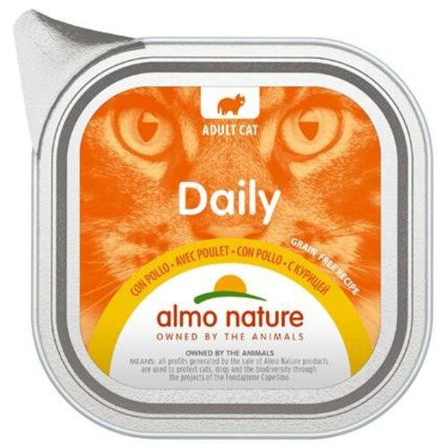 Almo Nature AN Daily Menu Alu met Kip 100 gr.