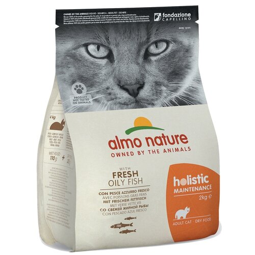 Almo Nature AN Holistic Kat Witvis en Rijst 2 kg.