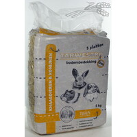 Tijssen goed voor dieren Stro Geperst 5 plakken van 1kg 5 kg.