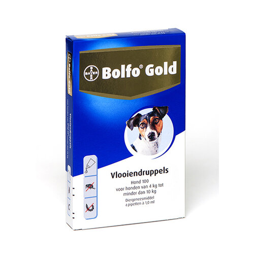 Bolfo Bolfo Gold Hond 100 > 4 Pipet 4 pip. 4 - 10 kg