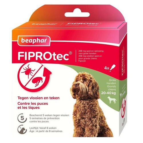 Beaphar FiproTec Dog 20-40kg 3+1 4 pip. 20 - 40 kg