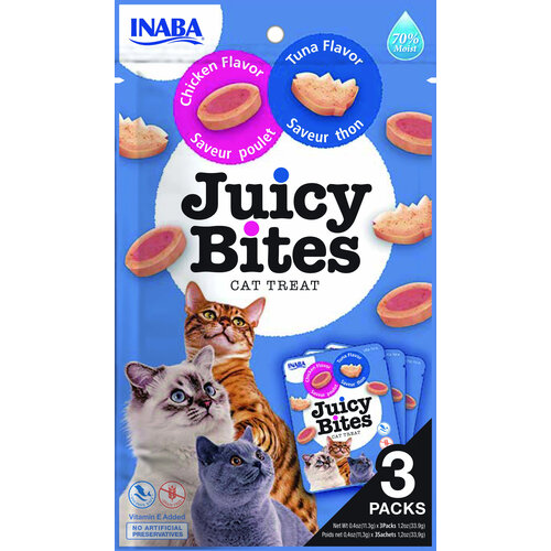 Inaba Inaba Juicy Bites Tuna & Chicken 3x11,3 gr.