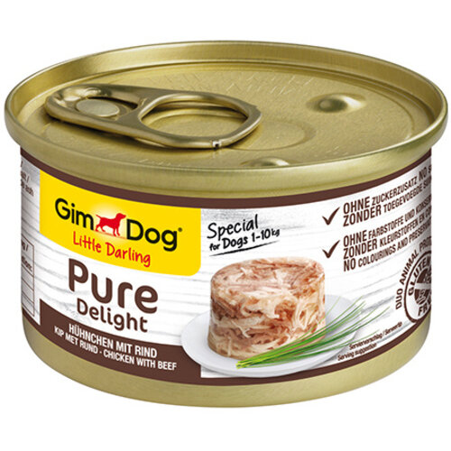 GimDog GimDog LD Pure Delight Kip met Rund 85 gr.