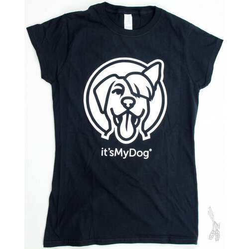 it's My Dog it's My Dog T-Shirt Dames S Zwart  1 st. Small