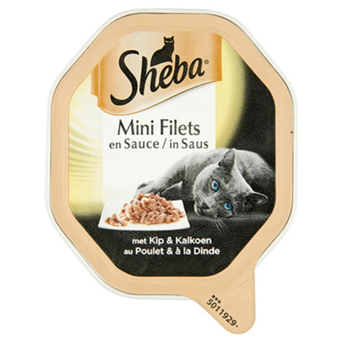Sheba Sheba Selection Kip/Kalkoen Saus 85 gr.