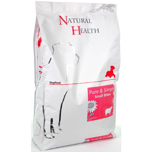 Natural Health Voer NH Dog Lamb & Rice Small Bite 7,5 kg. Small bite