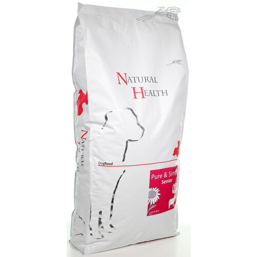 Natural Health Voer NH Dog Lamb & Rice Senior 12,5 kg.