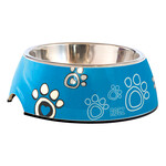 Rogz Yotz Bowlz Bubble L Turq Paw 1 st. Large