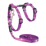 Rogz Beltz Catz KiddyCat Tuig+Lijn S Paars Dragonfly 1 st. Small