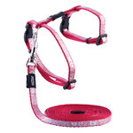 Rogz Beltz Catz Sparklecat Tuig+Lijn XS Dark Red 1 st. Extra Small