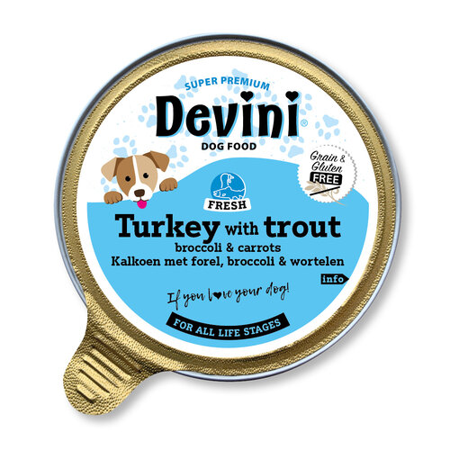 Devini Devini Dog Turkey with Trout 85 gr.