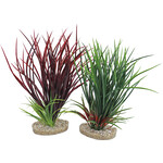 Sydeco Sydeco kunststofplant Fan Grass, 30 cm.