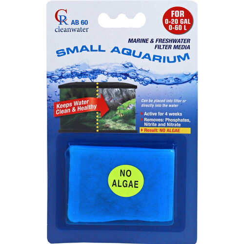 Clean water AB60 op blistercard voor aquarium.