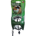 Boon hooi- of groenvoerbal metaal met bel zwart, 8 cm.