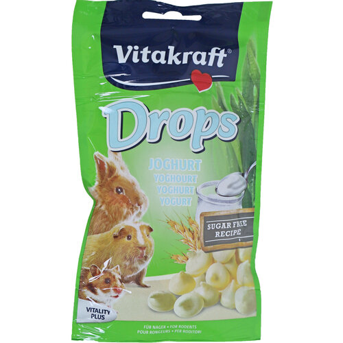 Vitakraft Vitakraft knaagdier yoghurtdrops, 75 gram.