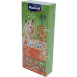 Vitakraft Vitakraft knaagdier honing/spelt-kräcker hamster, 2in1.