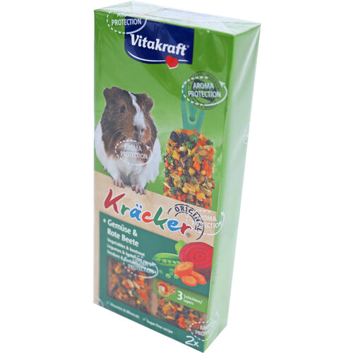 Vitakraft Vitakraft knaagdier groente/biet-kräcker cavia, 2in1.