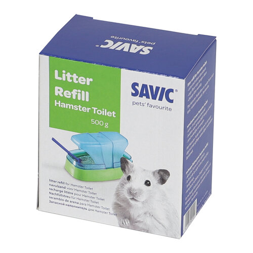 Savic Savic navulling zand 500 gram, voor hamstertoilet.