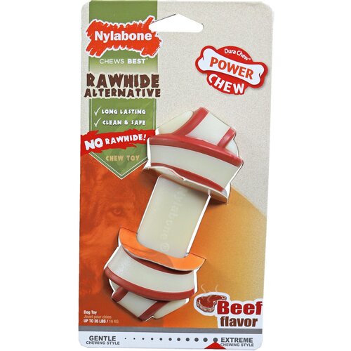 Nylabone Nylabone Dura Chew, Rawhide alternative beef, wolf.