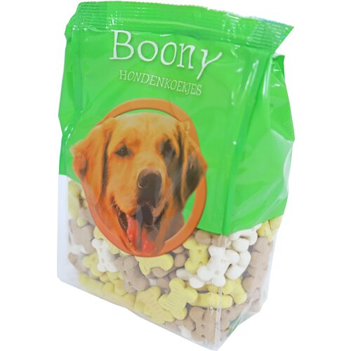 Boony hondenkoek Boony hondenkoek puppy botjes mix vanille, 350 gram.