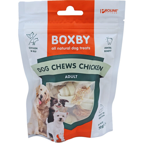 Proline Proline Boxby dog chews chicken à 6 stuks, 70 gram.