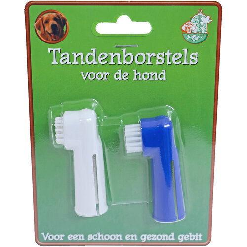 Boon tandenborstels voor de hond, kaart met 2 stuks.