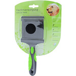 Boon vachtverzorging hond hondenborstel flexibele slicker 2-zijdig, large.