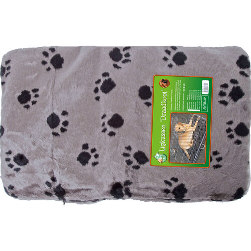 Boon draadkooikussen anti-slip grijs/paw voor nr. 1, 59x41 cm.