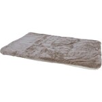 Boon plaid supersoft 2-zijdig taupe/beige, 100x75 cm.