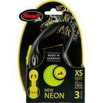 Flexi flexi rollijn NEW NEON tape XS geel, 3 meter.