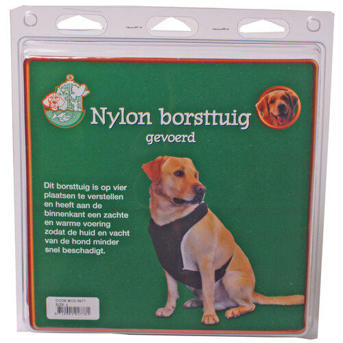 Boon Boon borsttuig nylon verstelbaar gevoerd, L.
