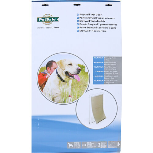 PetSafe PetSafe aluminium hondendeur nr. 660/XL, wit/transparant.