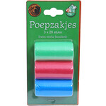 Boon poepzak pastel pak 3 rol a 20 stuks.