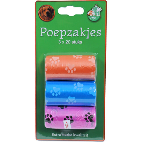 Boon poepzak pootjes pak 3 rol a 20 stuks.