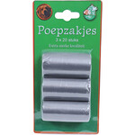 Boon poepzak grijs pak 3 rol a 20 stuks.