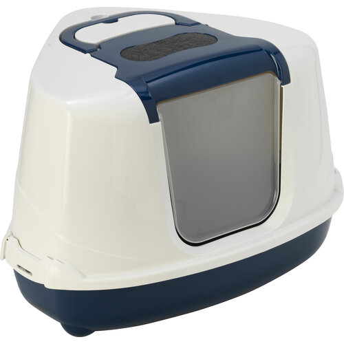 Moderna Moderna kattentoilet Flip Corner blueberry/wit.