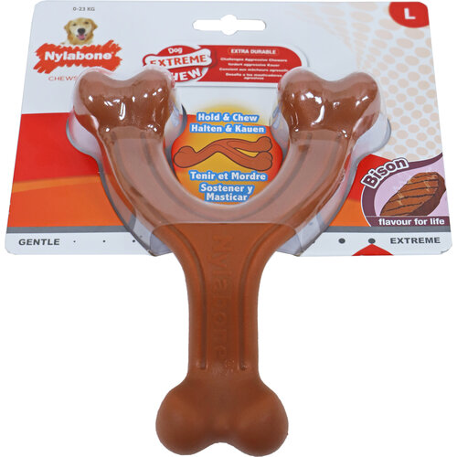 Nylabone Nylabone Extreme Chew wishbone L, bison.