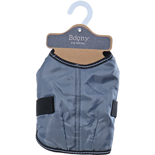 Boony Dog Fashion Boony Dog fashion hondenjas basic waterproof grijs, 20 cm.